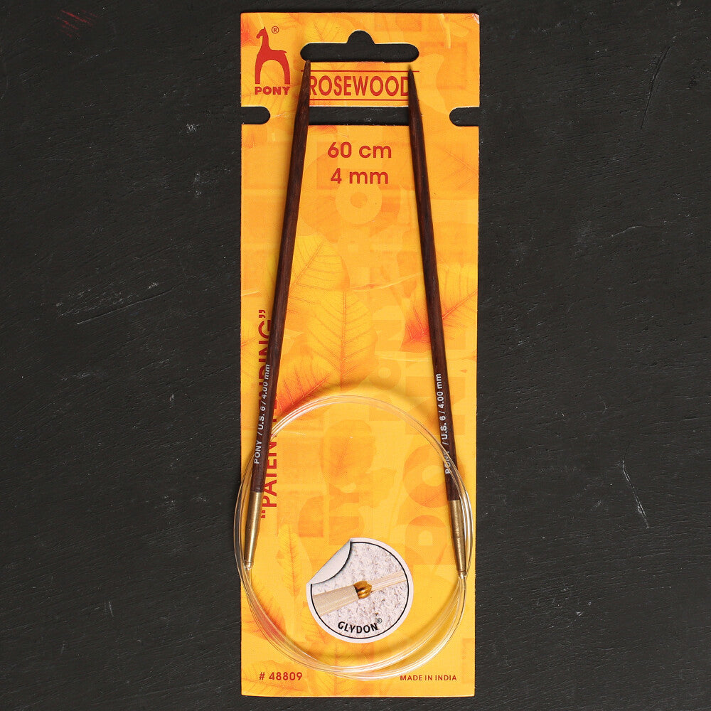 Pony Rosewood 4 mm 60 cm Gül Ağacı Misinalı Şiş - 48809